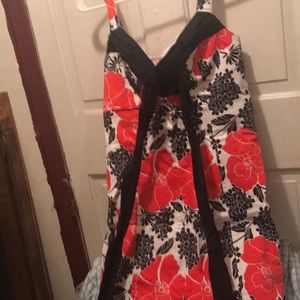 Floral dress with straps